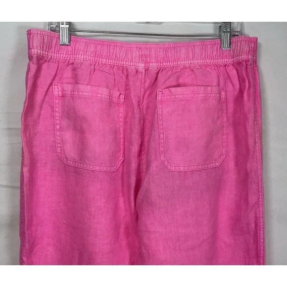 NWT Lilly Pulitzer Linen Taron Pants Pink Isle - Large (34" X 32") - Picture 6 of 7